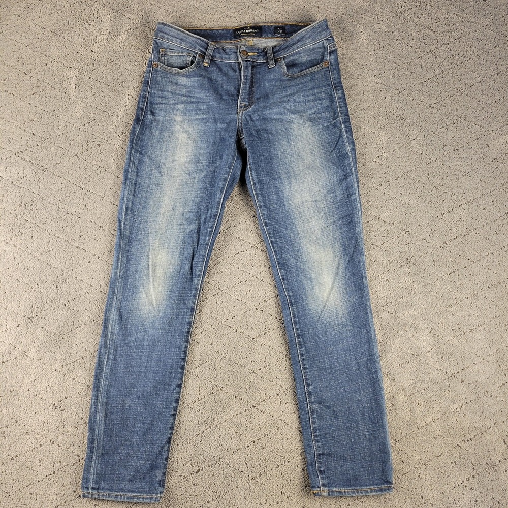 Lucky Brand Jeans Womens 4 Blue Lolita Skinny Low Rise Stretch Medium Wash Denim